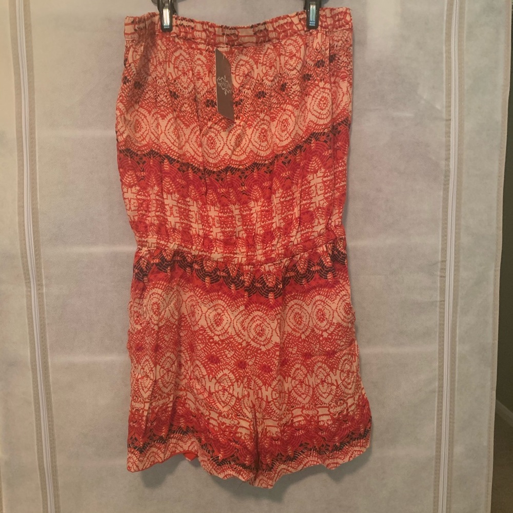 Angie strapless romper.